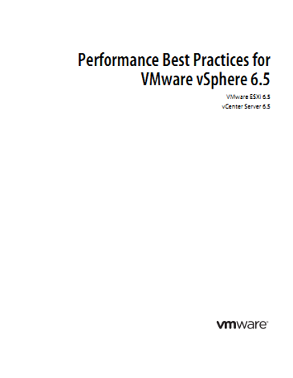 Ảnh của Performance Best Practices for VMware vSphere 8